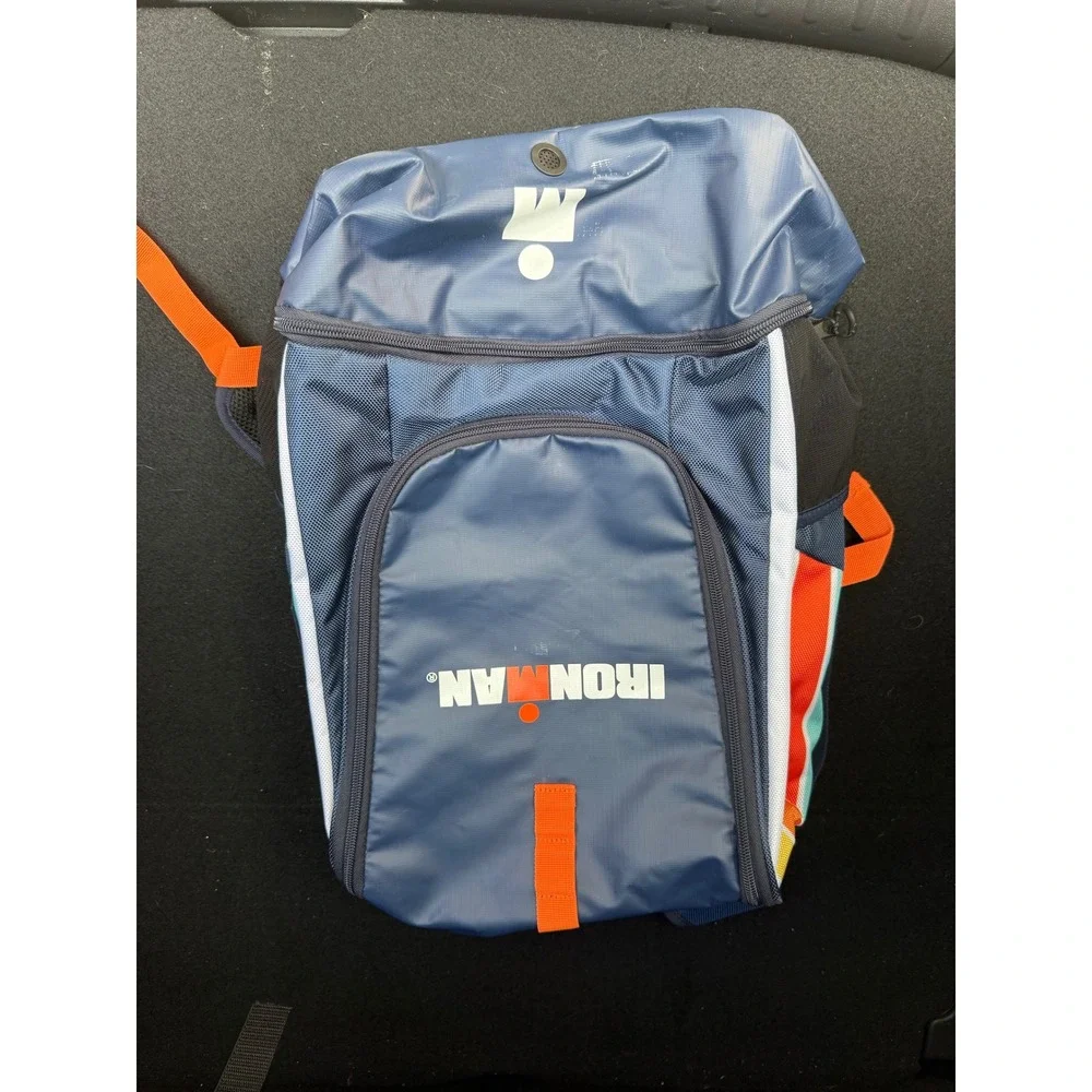 Ironman H735 Triathlon Training Backpack Blue Orange Multi Size Large